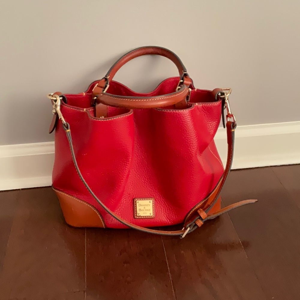 Dooney and Bourke leather Penrose Small Barlow satchel
